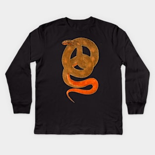 serpent,cobra,reptile,viper,venom,lizard,rattlesnake,king cobra, Kids Long Sleeve T-Shirt